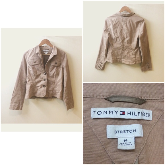 Tommy Hilfiger Jackets & Blazers - Tommy Hilfiger Tan Cropped Jacket